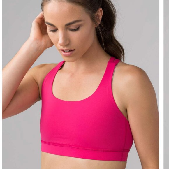 lululemon athletica Other - Lululemon Energy Bra Bon Bon Size 4